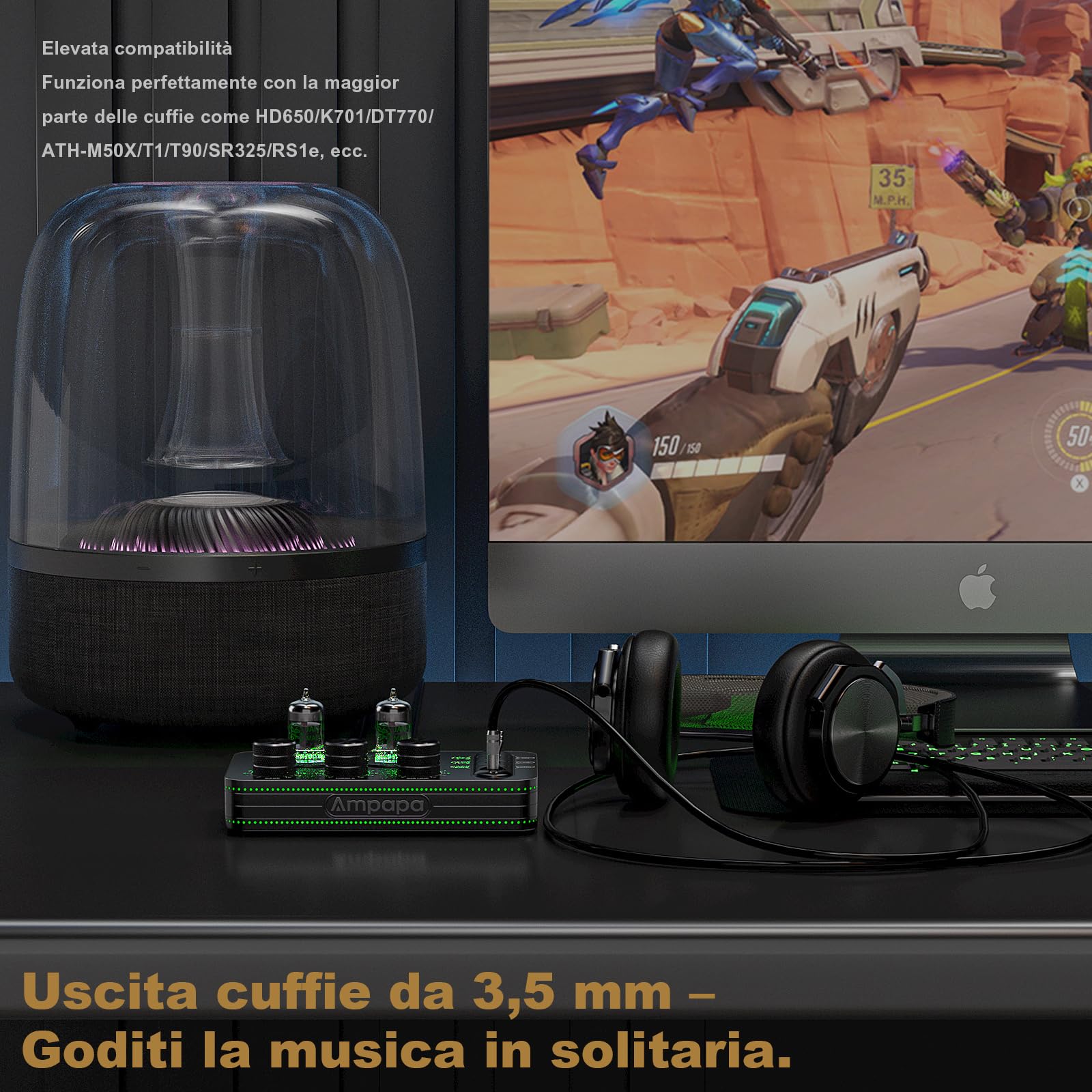 A1 Preamplificatore per Tubi Phono: Preamplificatore Audio Hi-Fi, Amplificatore per Cuffie, Giradischi MM