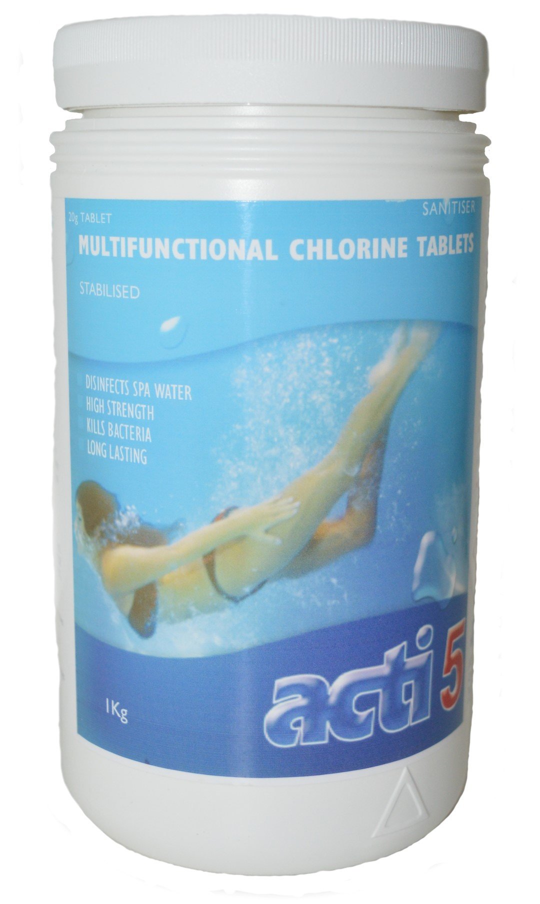 Multifunctional Chlorine Tablets 1kg Pool & Spa Water Treatment Chemicals