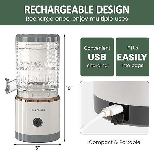 Extractor de Jugo Eléctrico Portátil 60W con Carga USB y Cep miniatura 2