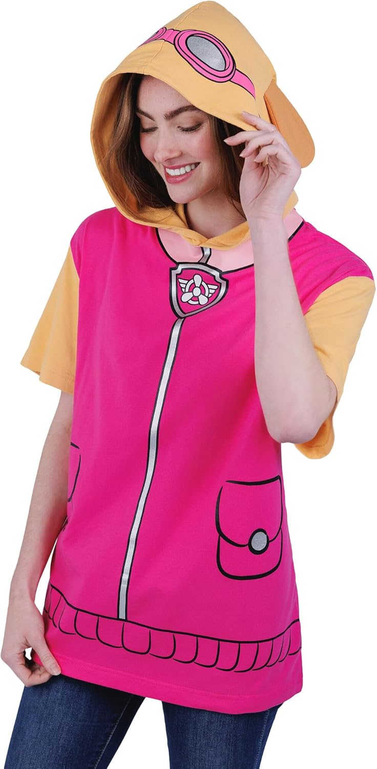 Paw Patrol Hooded Matching Family Cosplay T-Shirt Toddler to Adult Sizes (2T - 2XL)