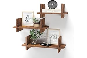PHAREGE Criss Cross Floating Shelves