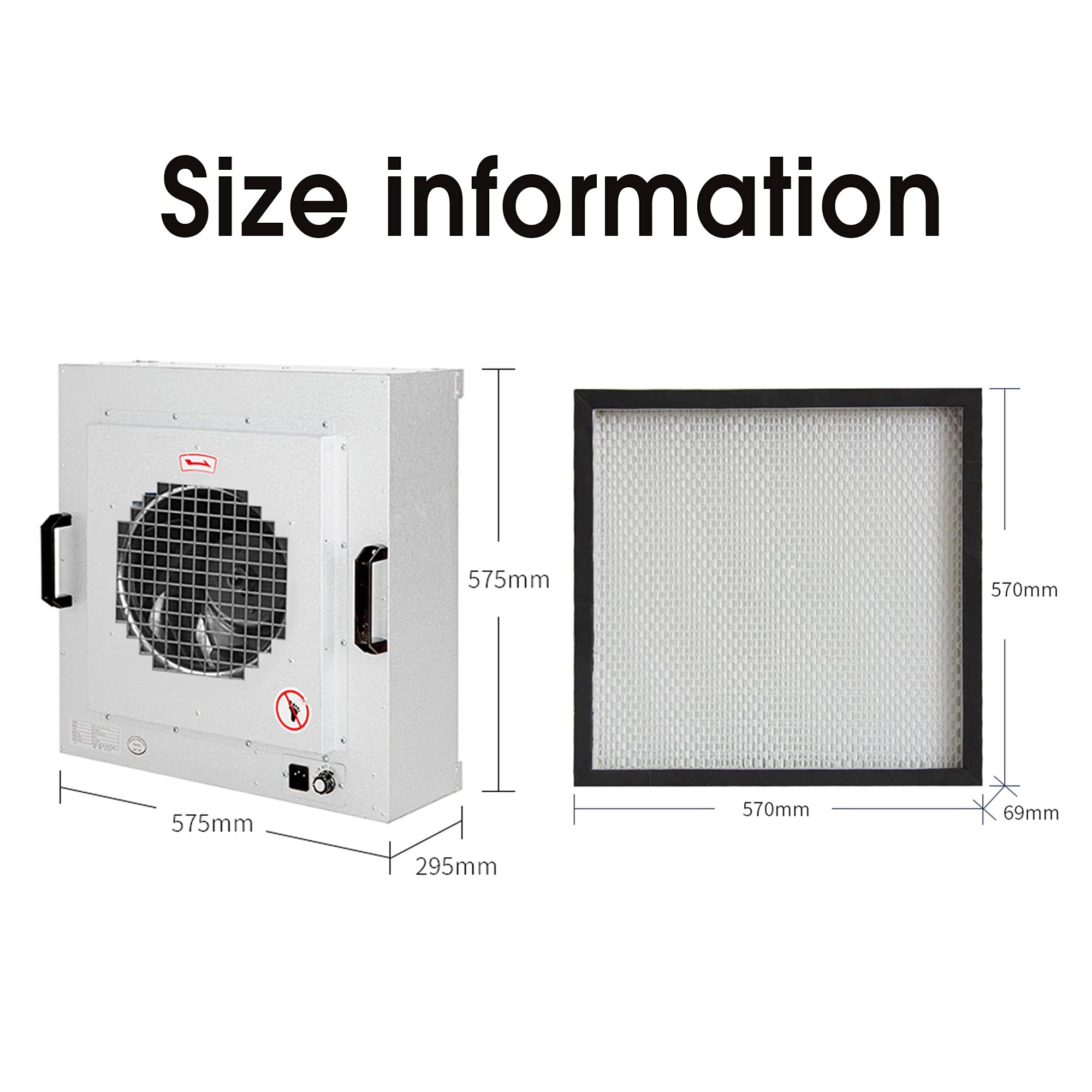 Filter Laminar Flow Hood - Premium 220V 50HZ, Klasse 100 Sauberluftbank für Labor und Industrie - Vertikale Lüfterfiltereinheit