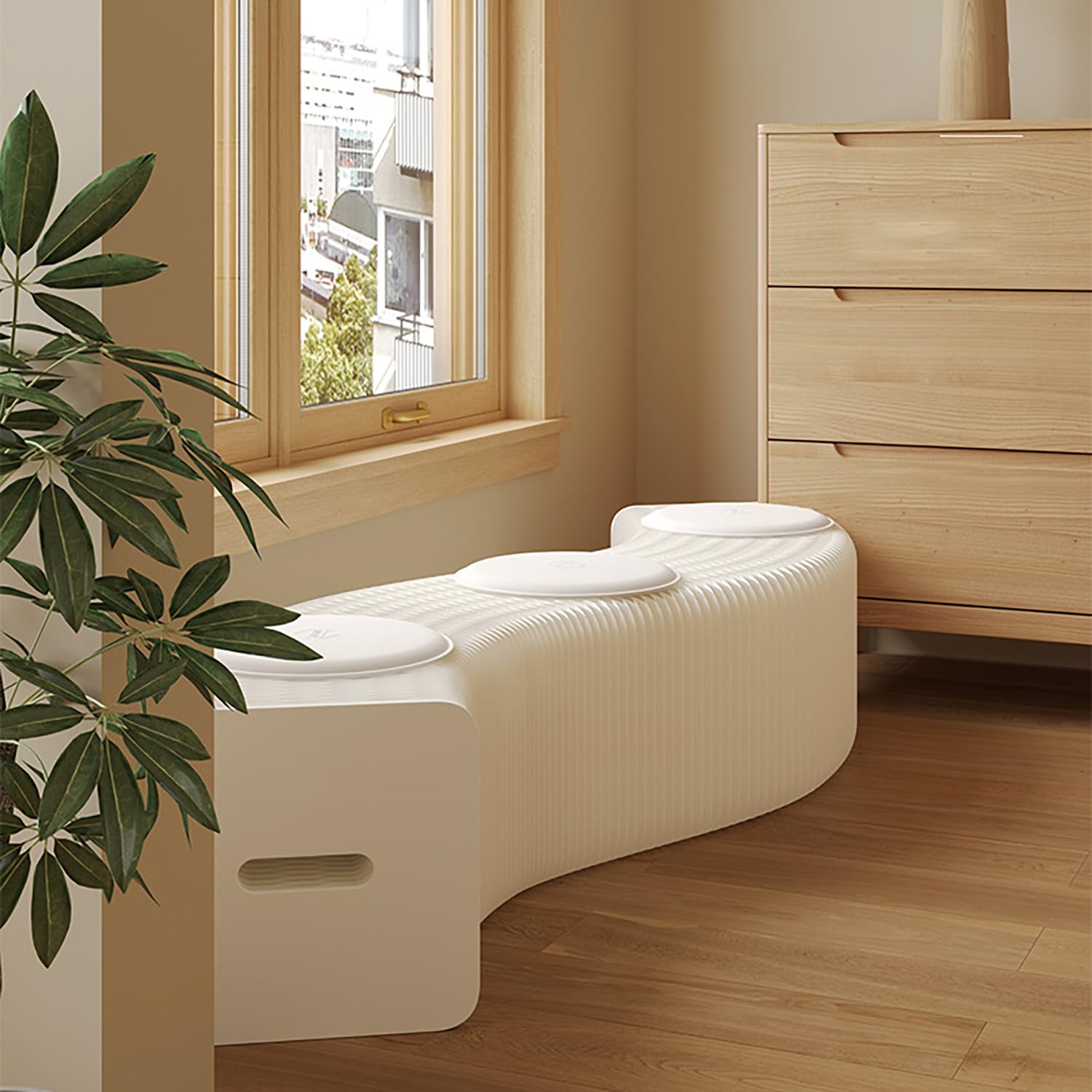 Amazon.co.jp: アコーディオン 椅子ペーパーベンチアコーディオン