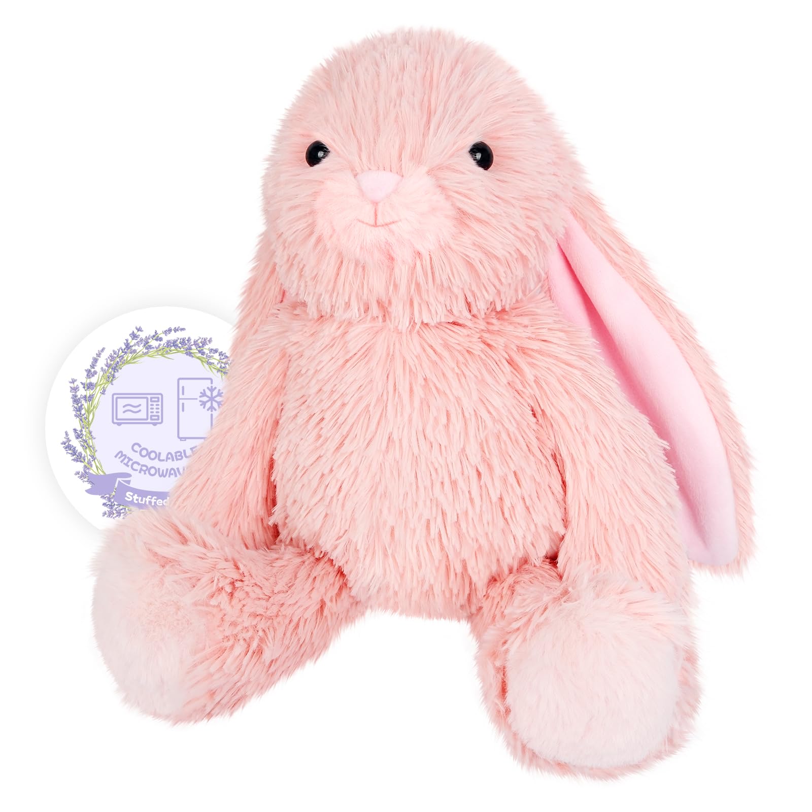 Amazon.com: SuzziPals Heatable & Coolable Pink Bunny Stuffed