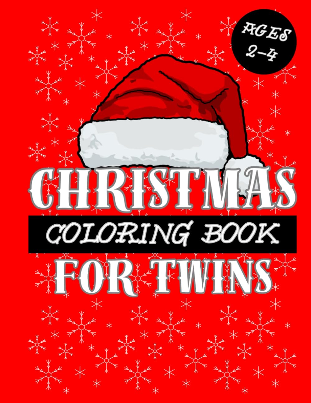 Christmas coloring book for twins: Activity book for children 2-4 years old
