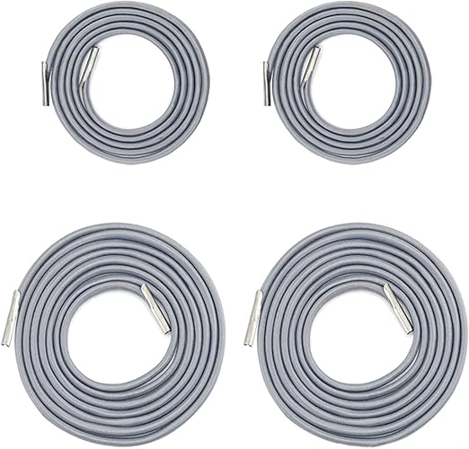 CM Cosmos Pack of 4 Replacement Tie Rope Laces Cords for Zero Gravity Chair, Recliner Chair Repair Tool for Lounge Chair, Bungee Chair (Gray)