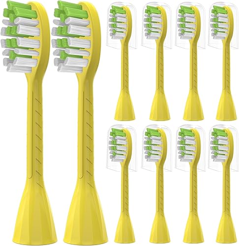 YMPBO Cabezales de repuesto para cepillos de dientes compatibles con Philips One Series Sonicare BH102202, paquete de 10 cabezales de repuesto,