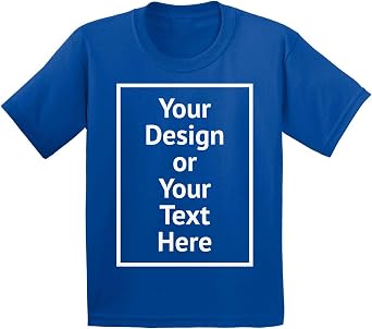Custom Shirt for Boys Girls Toddler Personalized Your Own Image Photo Text T-Shirt Front/Back Print