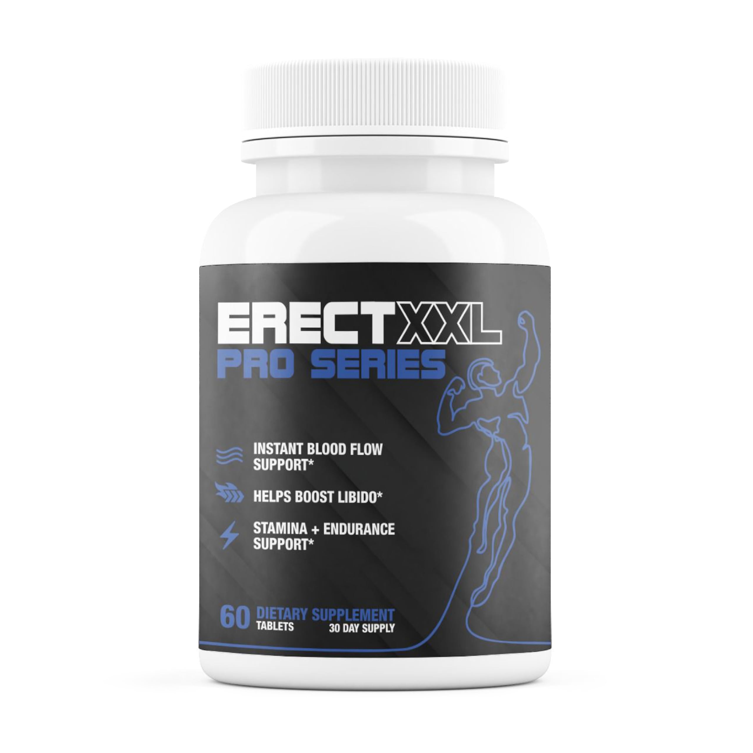 Erect XXL Pro Series | Male EnIargement Pills to Assist Growth & Performance | Pills for Men Fast Acting Blood Flow, Desire & Circulation | L-Arginine, Maca, Tribulus, Longjack + 16 More - 60 Tabs