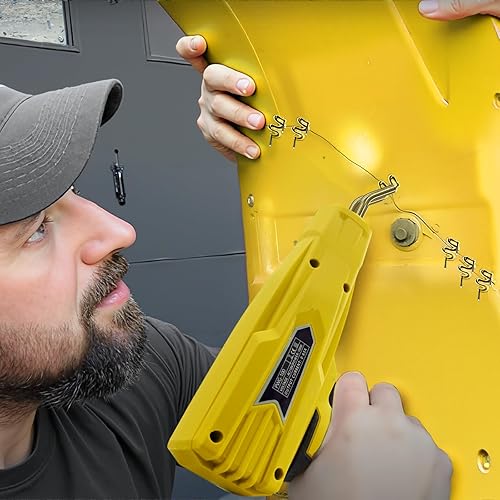 Miniatura 7 de Allturn Soldador de plástico de versión mejorada, kit de soldadura de plástico, kit de grapadora en caliente, 400 grapas, pistola de soldadura de