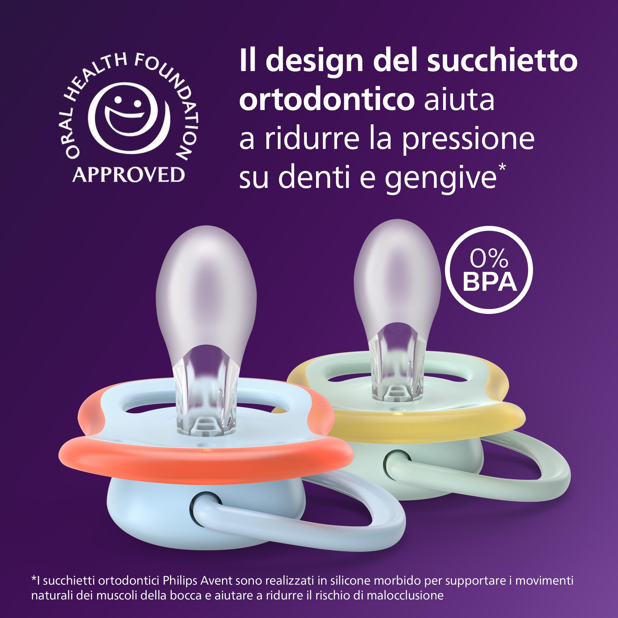 Philips Avent chupetes ultra air: diseño anatómico, para bebés de 0 a 6 meses, tetina simétrica de silicona suave, sin BPA, 2 estuches esterilizadores, paquete de 4, SCF087/19