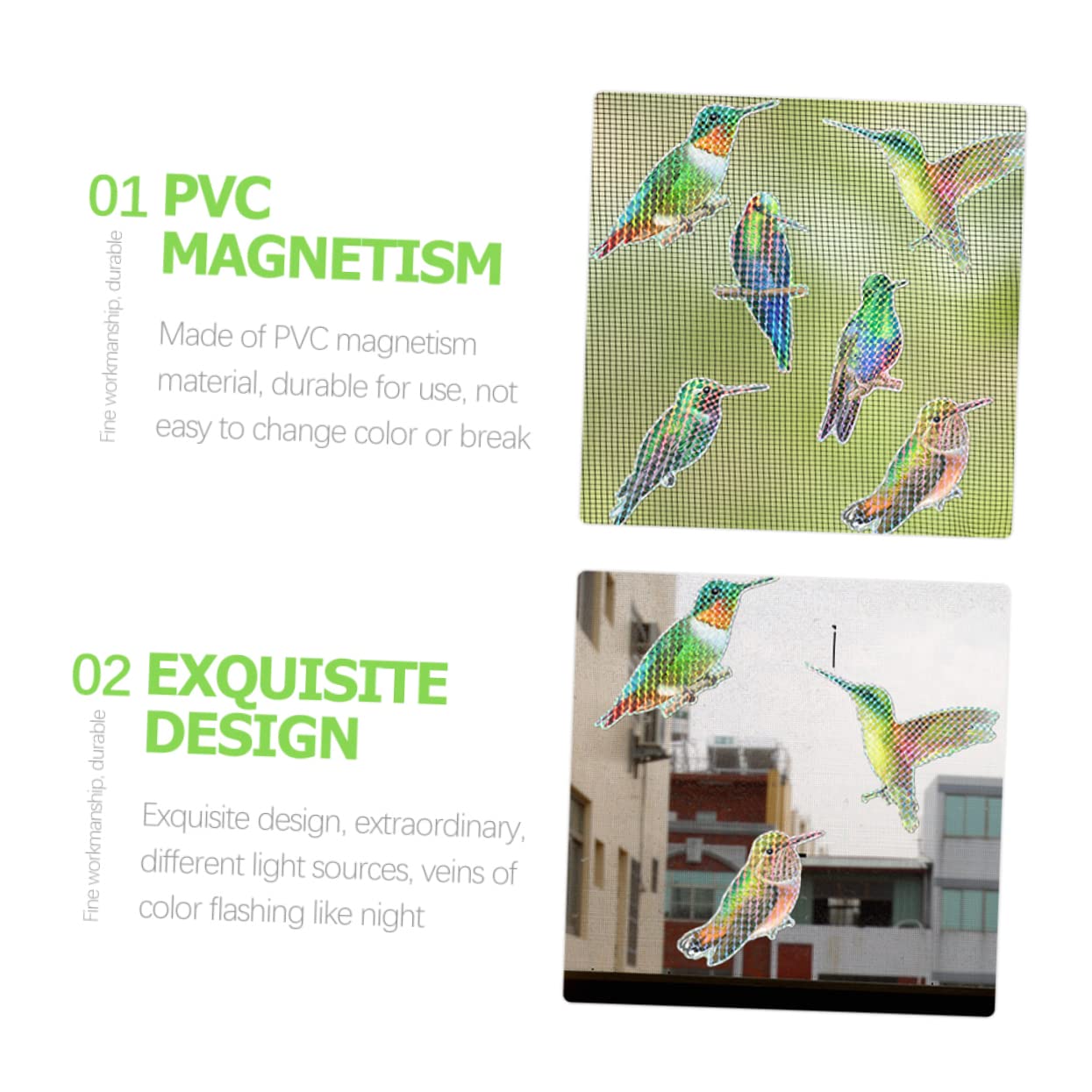 Alipis Paare Magnetischer Aufkleber des fliegenden Vogels tiermotive animal-design fensteraufkleber fensteraufkleber selber machen magnetische Fensteraufkleber -Aufkleber