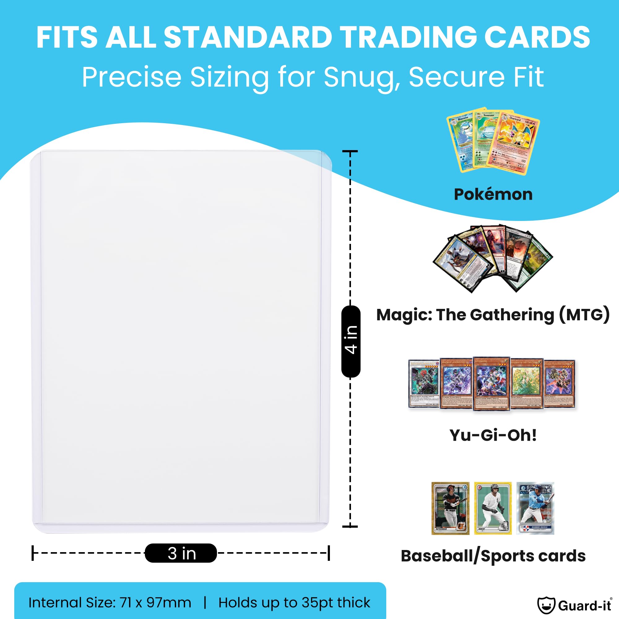 hard card sleeves for pokemon RFID Blocking Credit Card Sleeves main image 0