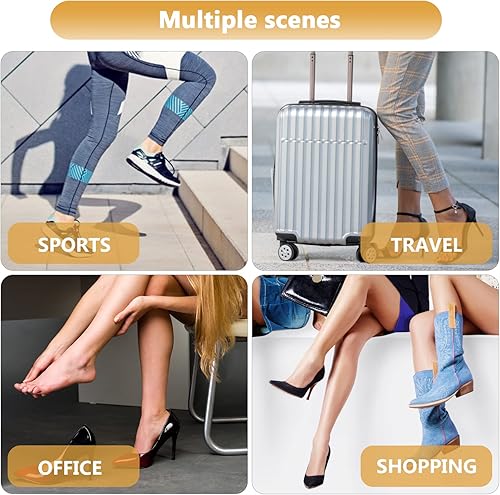 Miniatura 7 de Sibba Almohadillas finas de franela con cinta Moleskin, ampolla de espuma adhesiva para pies, parches de cinta para el cuidado de los pies, insertos