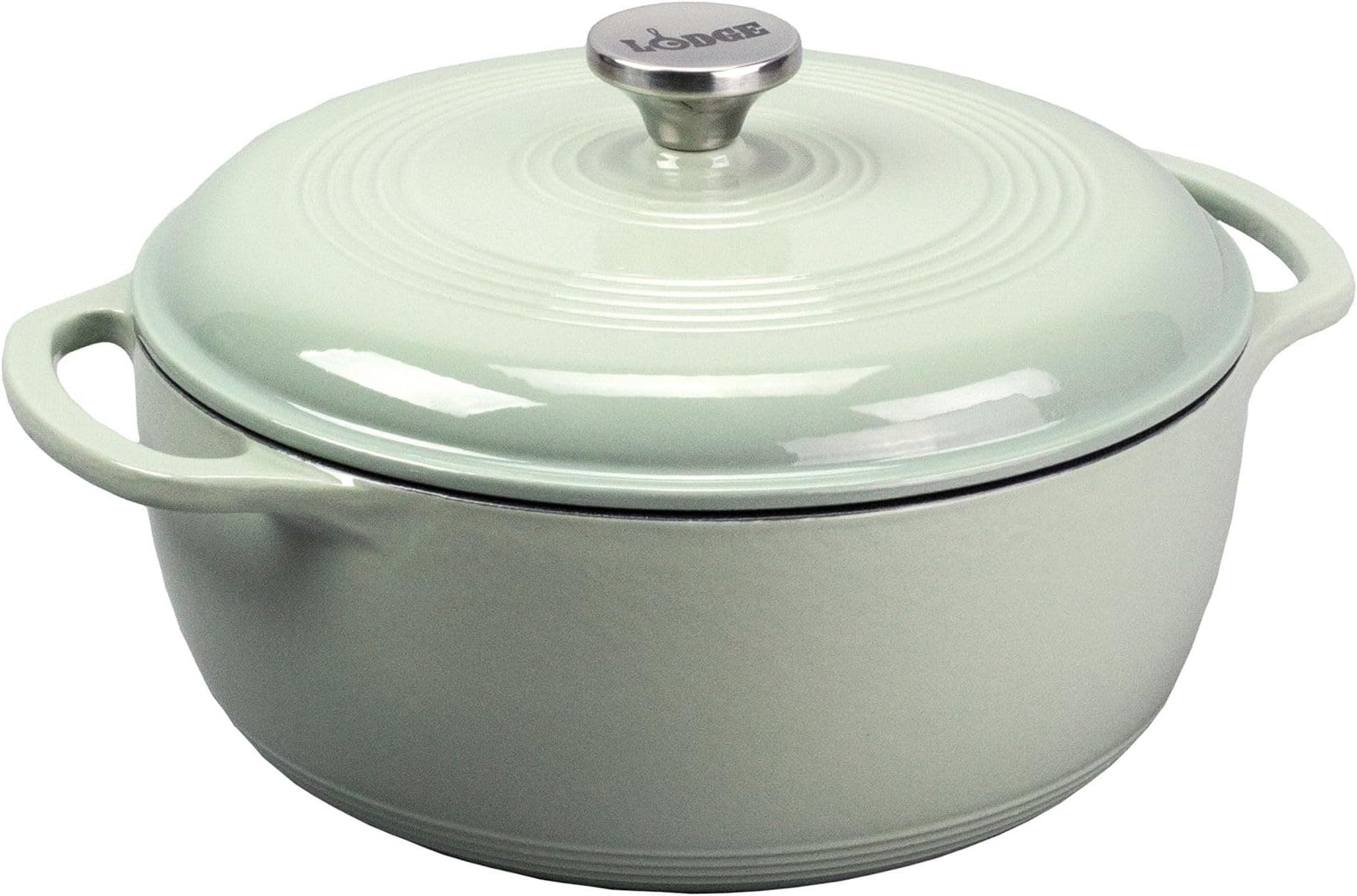 Essential Enamel Cast Iron Dutch Oven - Perfect for Bread Baking, Braising, Marinating & Slow Cooking - Features Moisture-Sealing Lid & Dual Handles - Kitchen Essentials - 6 Quarts - Desert Sage