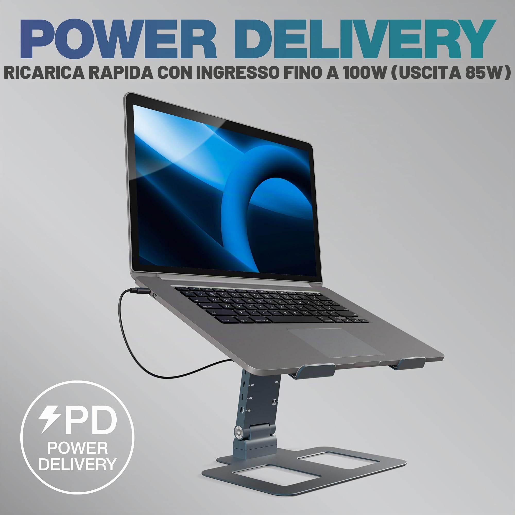 Reloop Stand Hub Pro - Dock multimediale USB-C 10 in 1 con alimentazione
