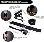 TheFitLife Exercise and Resistance Bands Set - 5 Fitness stackable up to 110/150/200/250/300 lbs Workout Tubes for Indoor and Outdoor Sports, Fitness, Suspension, Speed Strength, Baseball Softball Training, Home Gym, Yoga