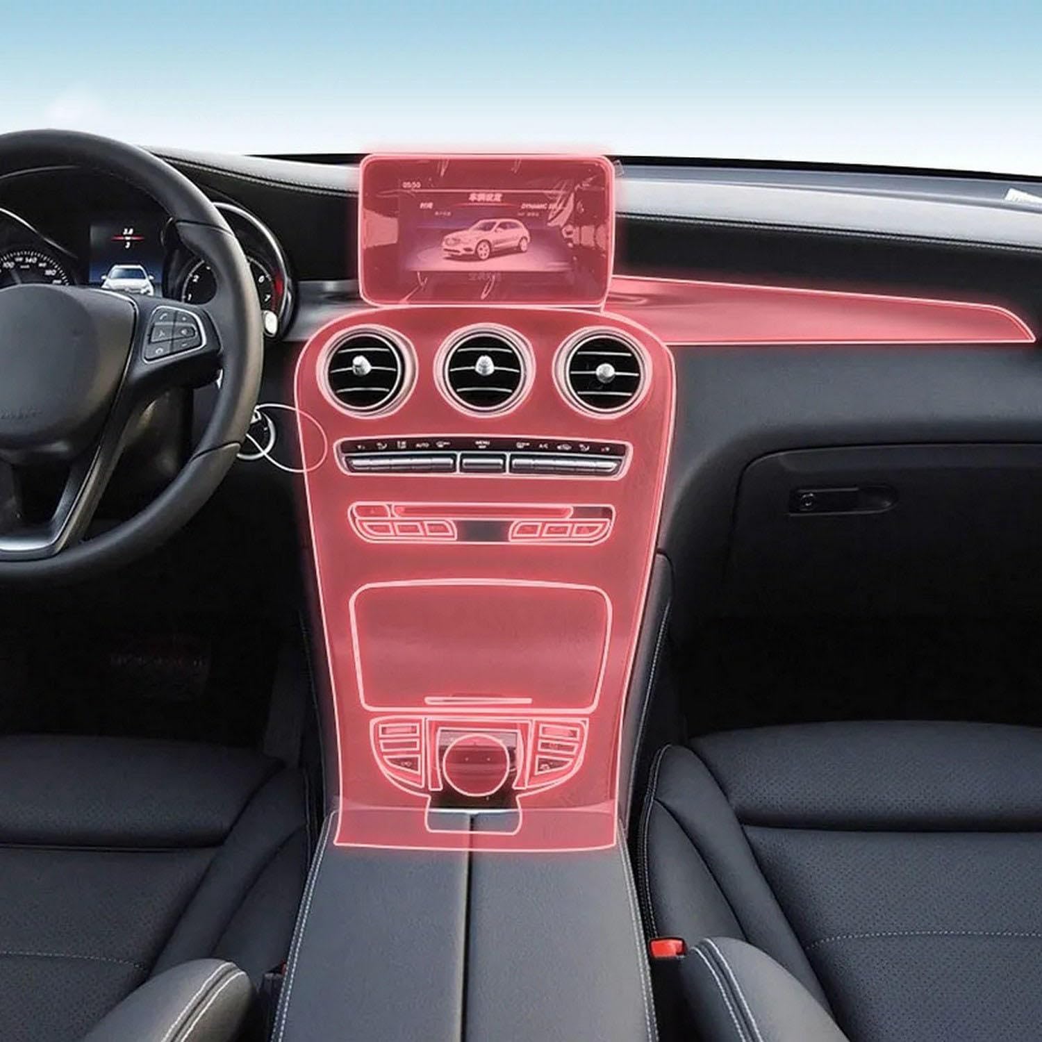 Film anti-rayures pour boîte de vitesses Mercedes GLC X253 : stop aux traces de console