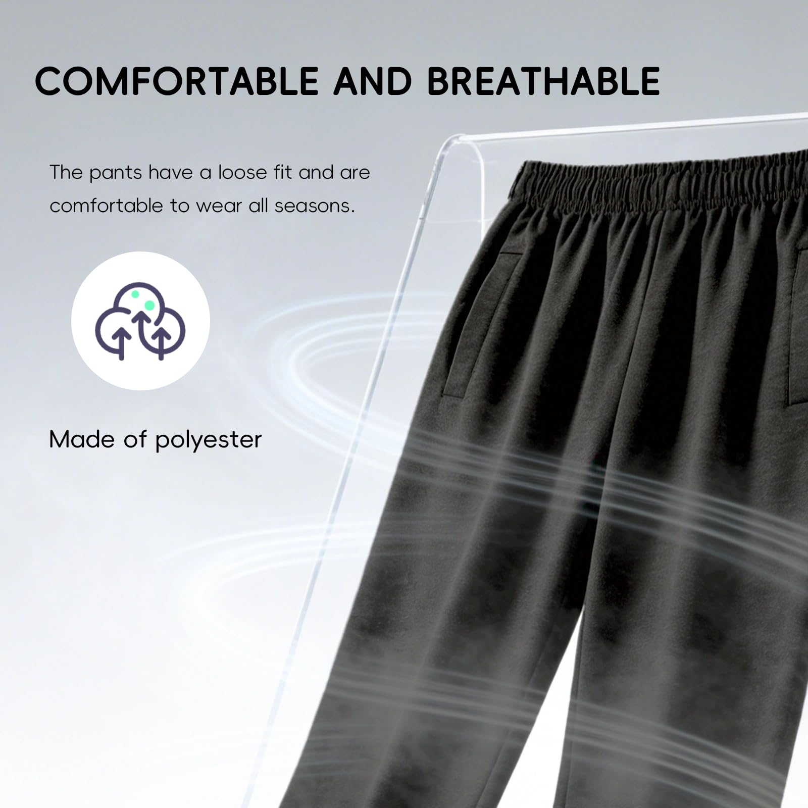 Uomini Allenamento Pantaloni Sciolti Laterale Apertura Pantaloni da Jogging
