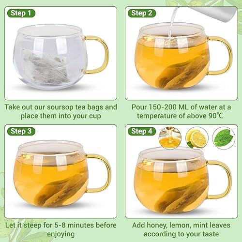 Miniatura 15 de Bolsa de té de hoja y raíz de diente de león, bolsa de té natural de desintoxicación de hierbas tostadas con diente de león para la salud del hígado