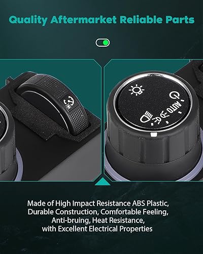 Miniatura 5 de SCITOO Interruptor de atenuación de faros delanteros 23187807 84154111 para Chevrolet Silverado 15002015-2017 para Chevrolet Suburban2015-2017 para