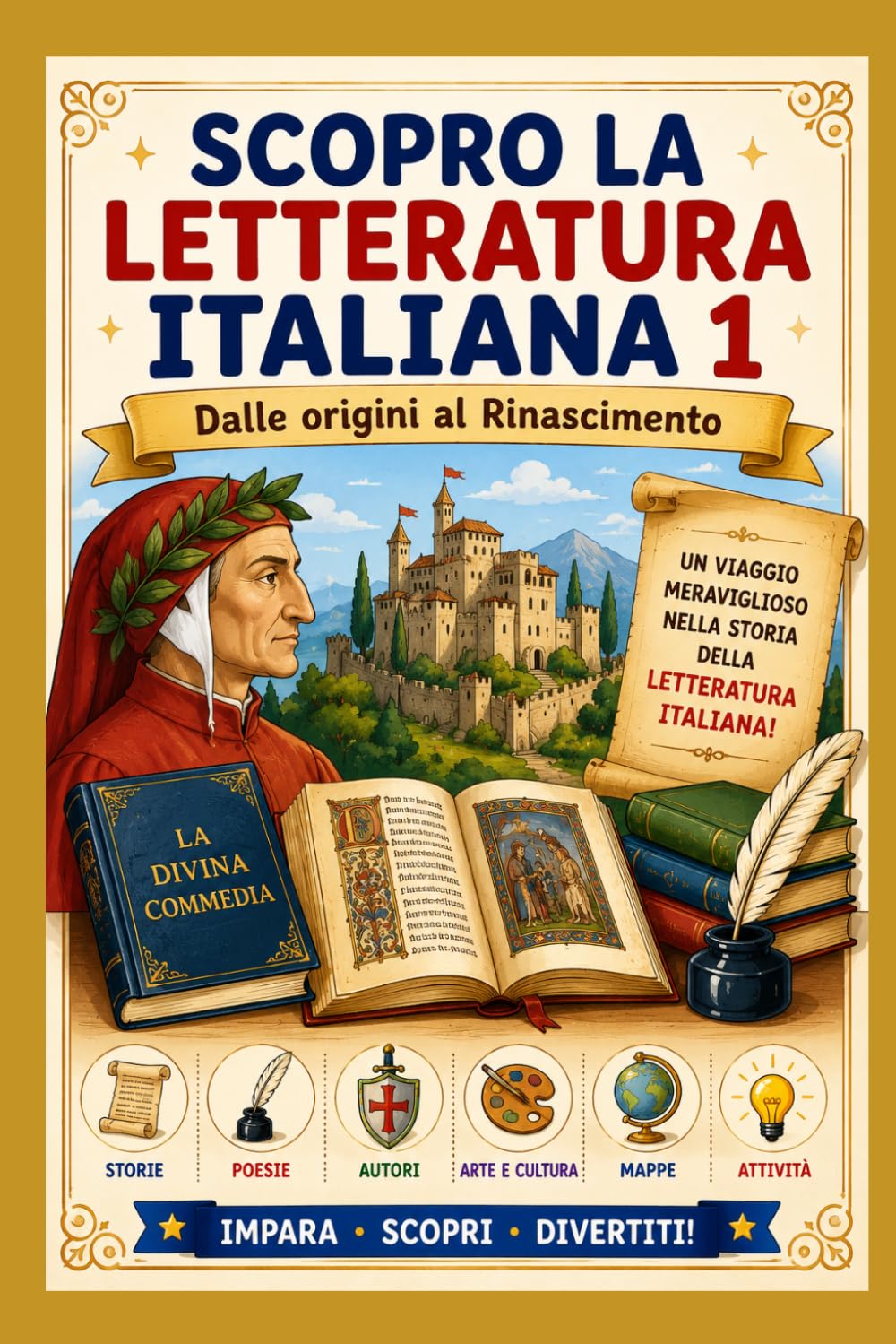 Scopro la letteratura italiana 1: Dalle origini al Rinascimento