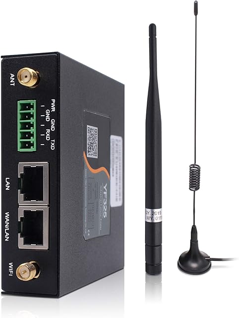 4G VPN Router, Industrial Dual Sim 4G LTE WiFi Router 3G/4G Yeacomm YF325 Wireless Modem Router Unlocked with Sim Card Slot, External Antenna Cellular Modem in North/South America, NOT for Verizon