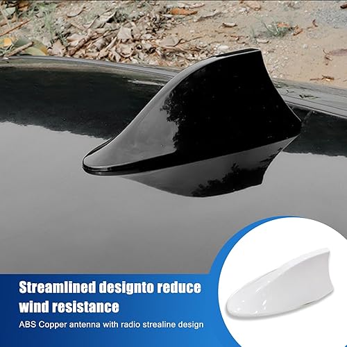 Miniatura 3 de leediga 1 antena de aleta de tiburón para automóvil, receptor de señal de automóvil ABS, antena de radio para techo superior, cubierta de base de
