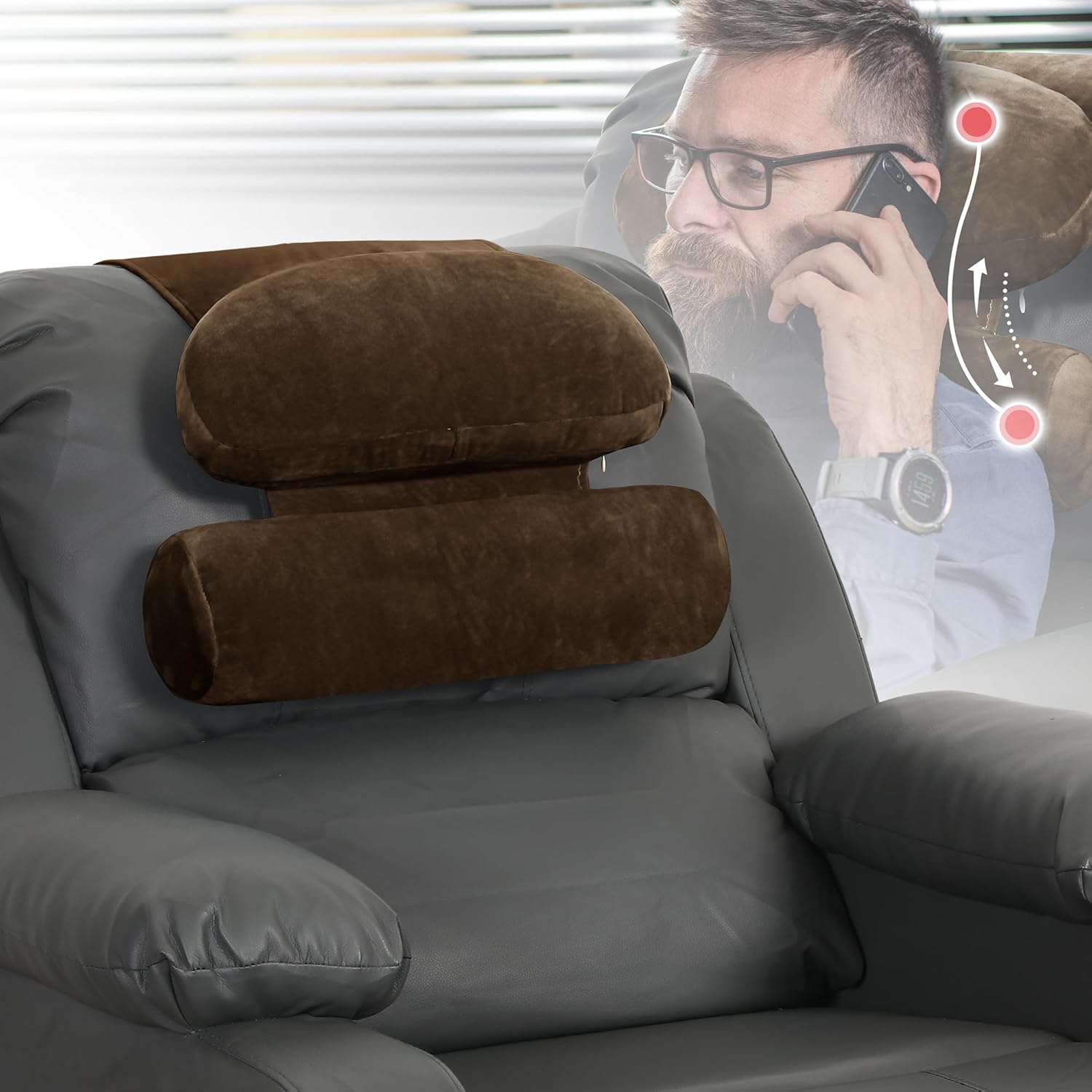HOMBYS Neck Pillow for Recliner, Recliner Headrest Pillow