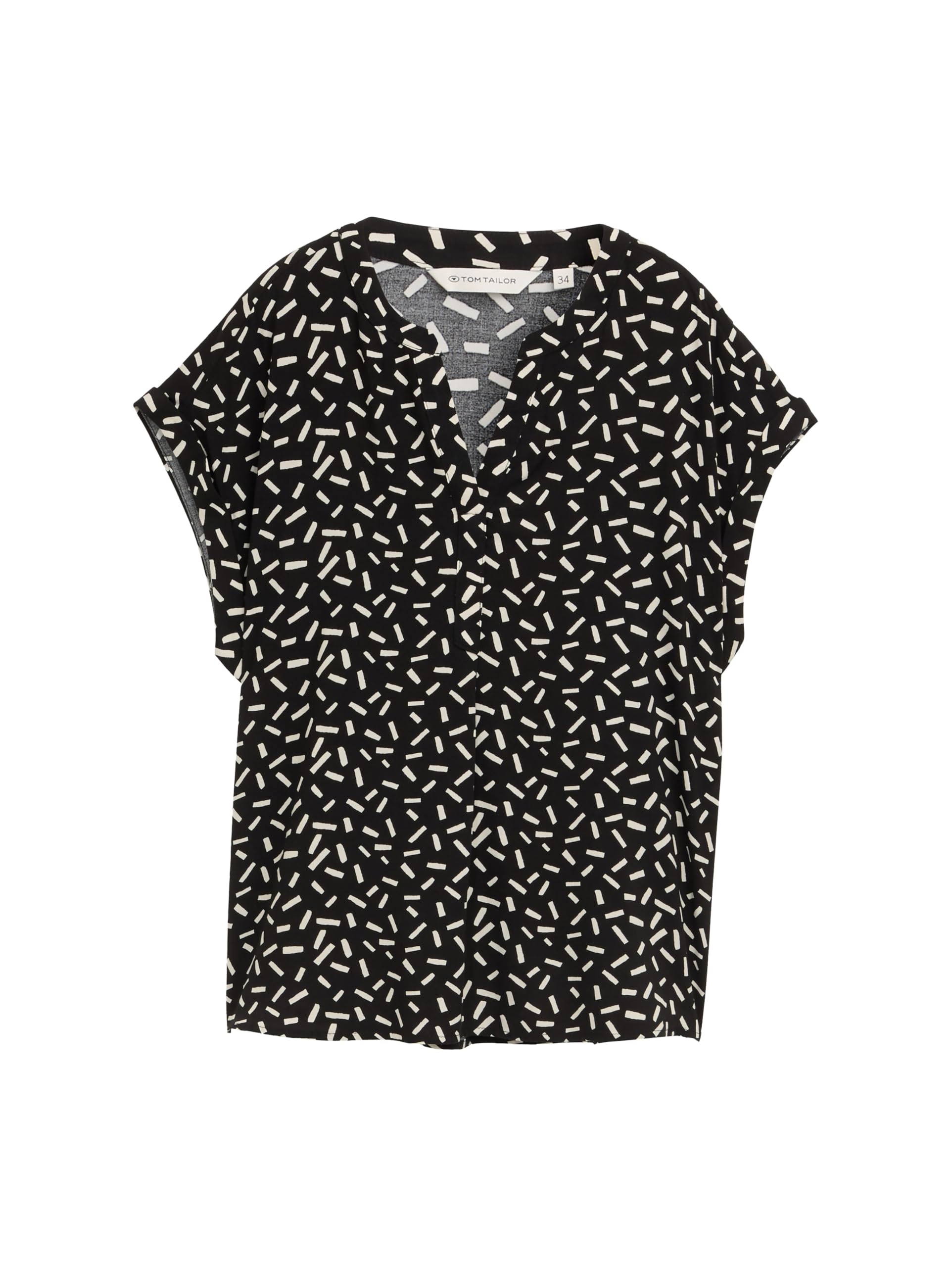 Tom Tailor Damen Bluse mit V-Ausschnitt