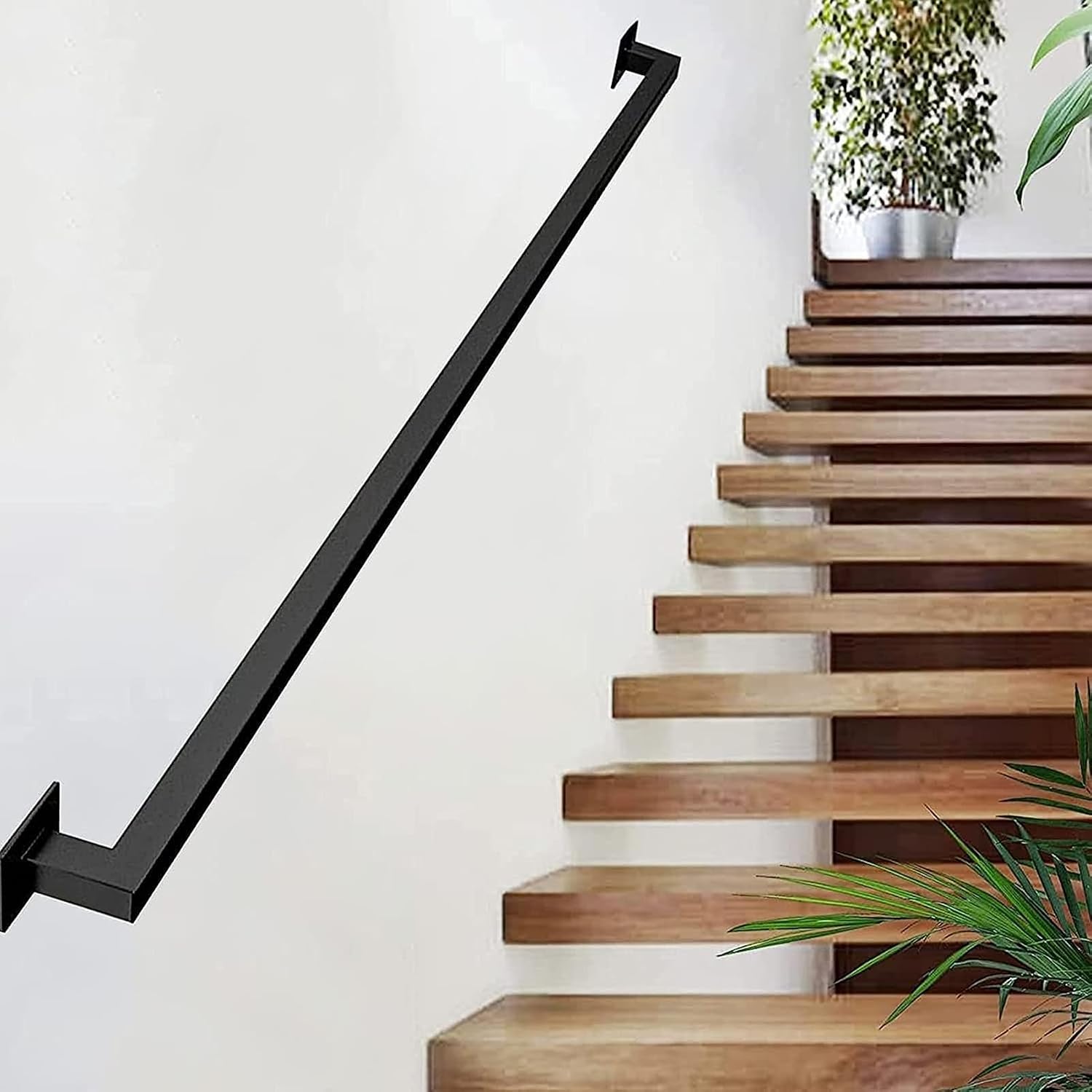 Sturdy Hand Rails Iron Hand Railing, Sturdy Safety Staircase Handrails Wall Mount, 440lbs ...