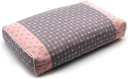 Almohada de trigo sarraceno para dormir, almohada ajustable de casco de trigo sarraceno para apoyo firme, almohada refrescante de apoyo para el