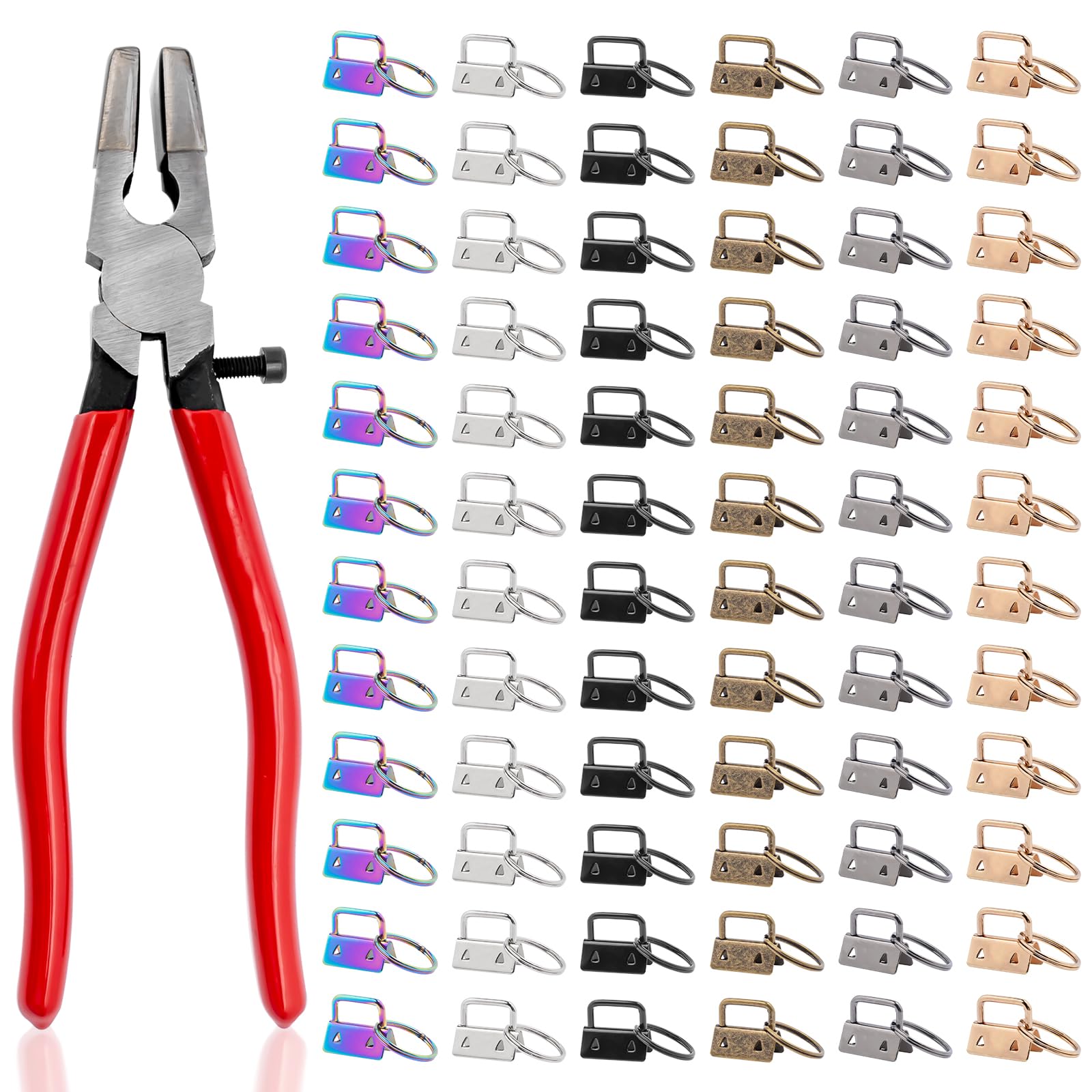 73 Sets 1 inch Key Fob Hardware