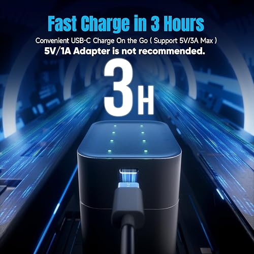 Miniatura 5 de Baterías AA recargables de litio, paquete de 8 con cargador, batería AA recargable de iones de litio de 3600 mWh, 1.5 V, baterías Doubel A de larga