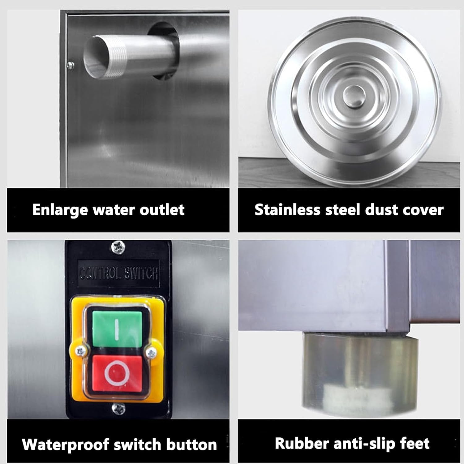 Commercial Salad Spinner, Stainless Steel Electric Salad Dryer 360 degree Omnidirectional and 60S Fast Efficient Dehydration, for Restaurant (10kg)