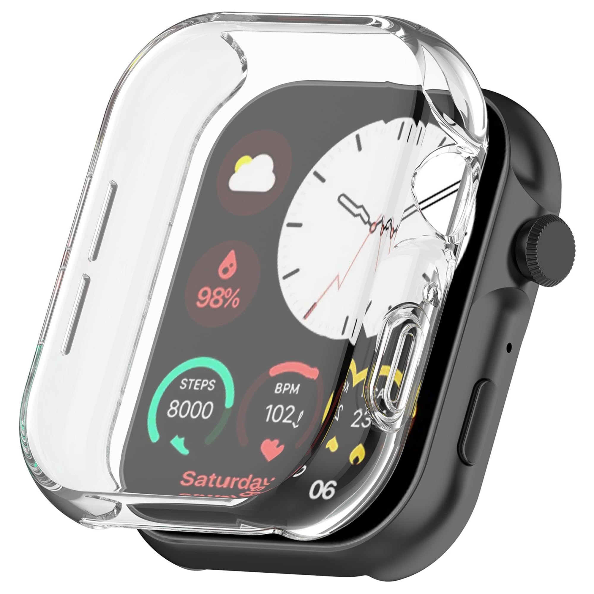 Wisely Protective Case Cover Compatible Noise Colorfit Ultra 3 SmartWatch Full Screen Protector Soft Case HD Clear, Transparent (B0D9VWBRYT) Amazon Price History, Amazon Price Tracker