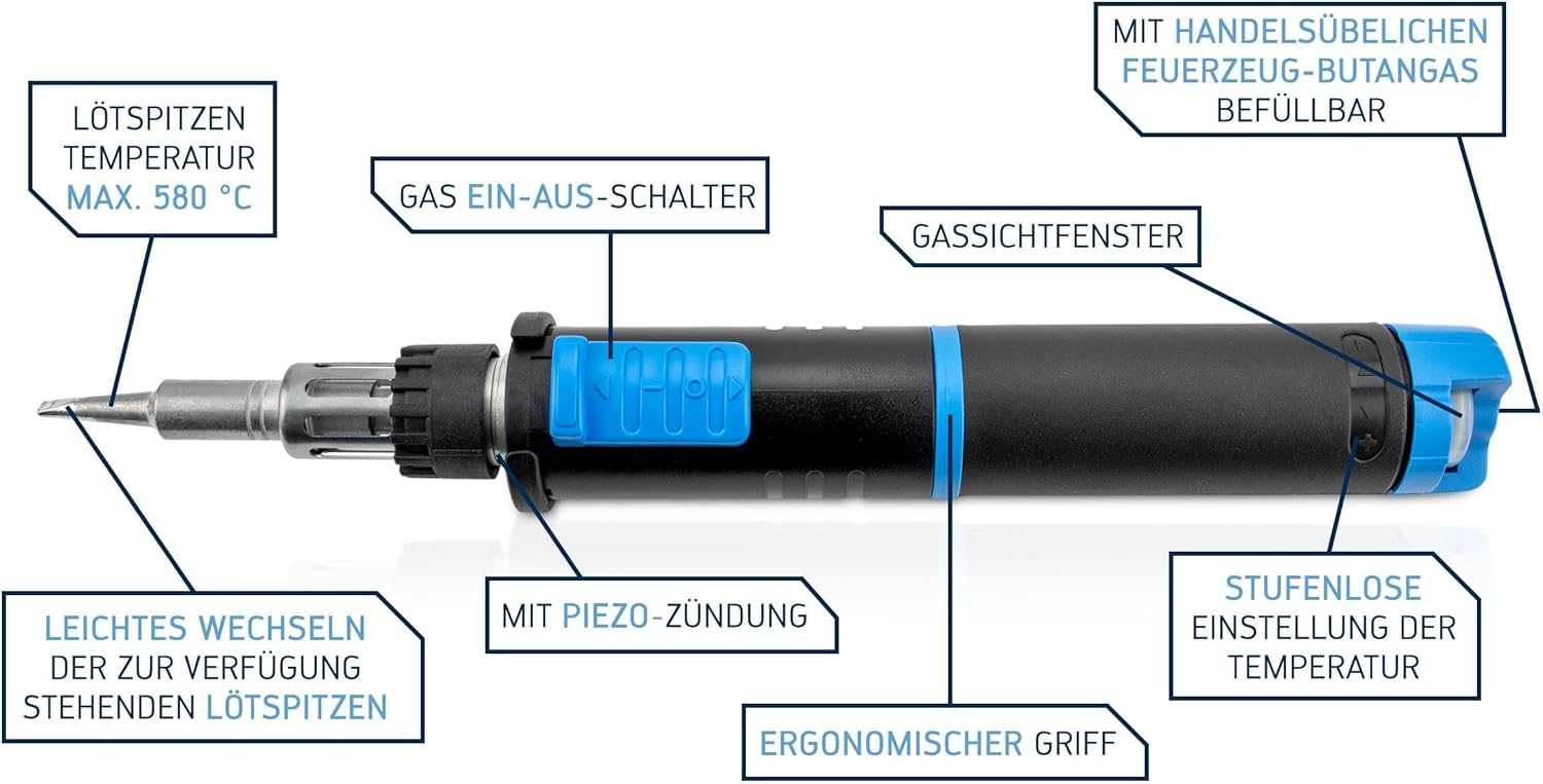 ERSA Gaslötset 0G13400041 Independent 130 Basic Set 130W