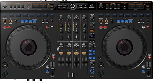 Controlador de DJ Pioneer DJ AlphaTheta DDJ-GRV6 com desempenho de 4 canais