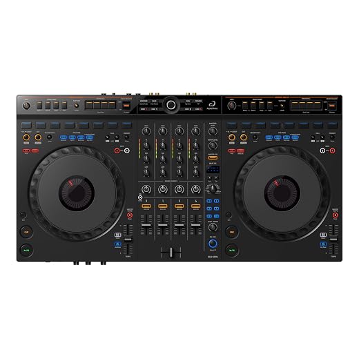 AlphaTheta DDJ-GRV6 4-Channel DJ Controller, Groove Circuit, Black