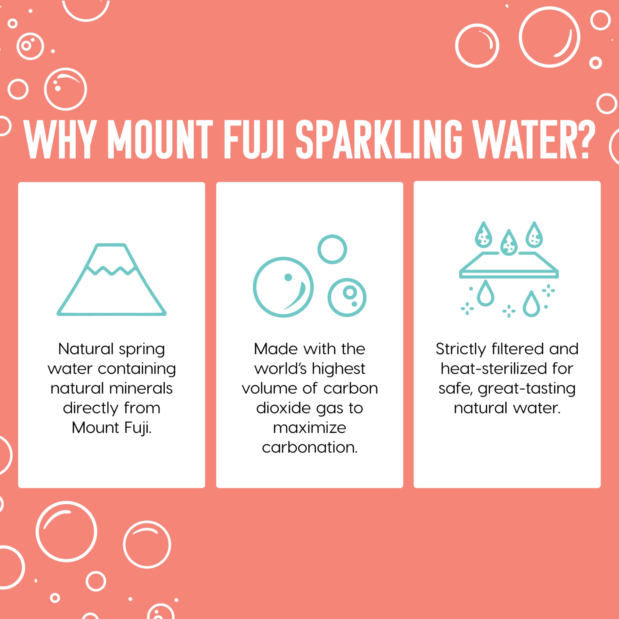 IRIS Sparkling Water Bottles, 16.9 fl oz, 24-Pack, Strong Carbonation from Mount Fuji Spring, Refreshing Japanese Natural Mineral Seltzer Carbonated Soda Water, Product of Japan