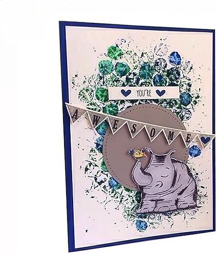 Miniatura 6 de Wild About You - Juego de sellos y troqueles para hacer tarjetas, sellos transparentes y troqueles de corte de metal para álbumes de recortes,