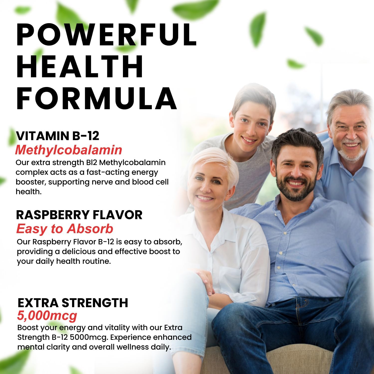 VITBOOST Vegan Liquid B-12 Drops – 60 x 5000 mcg Extra Strength Raspberry Flavored Vitamin B12 Liquid Methylcobalamin sublingual Supplement | Designed to Maximize Absorption & Energy | Gluten Free - Image 6