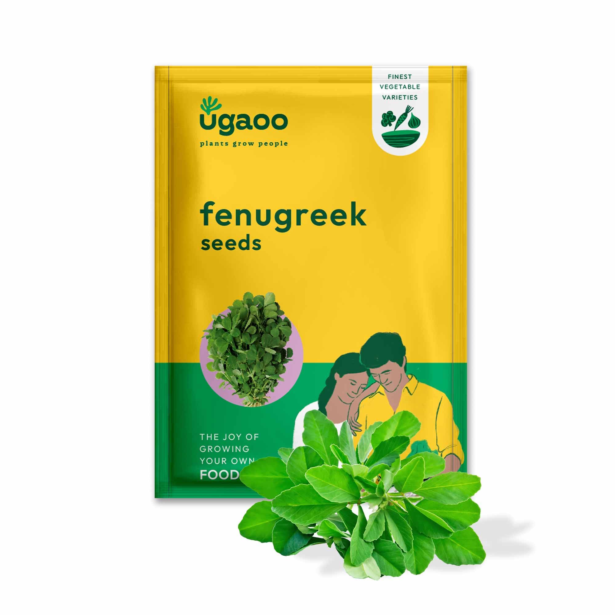 UGAOO Methi or Fenugreek Vegetable Seeds (Green) (10)