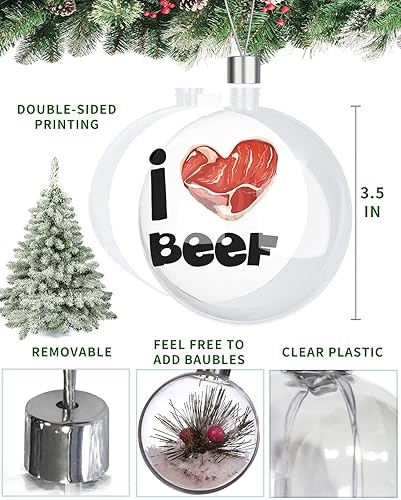 Miniatura 7 de Esferas de adornos de Navidad de ternera dibujadas simples, bolas redondas de bricolaje para árboles de Navidad, decoración de fiesta de boda