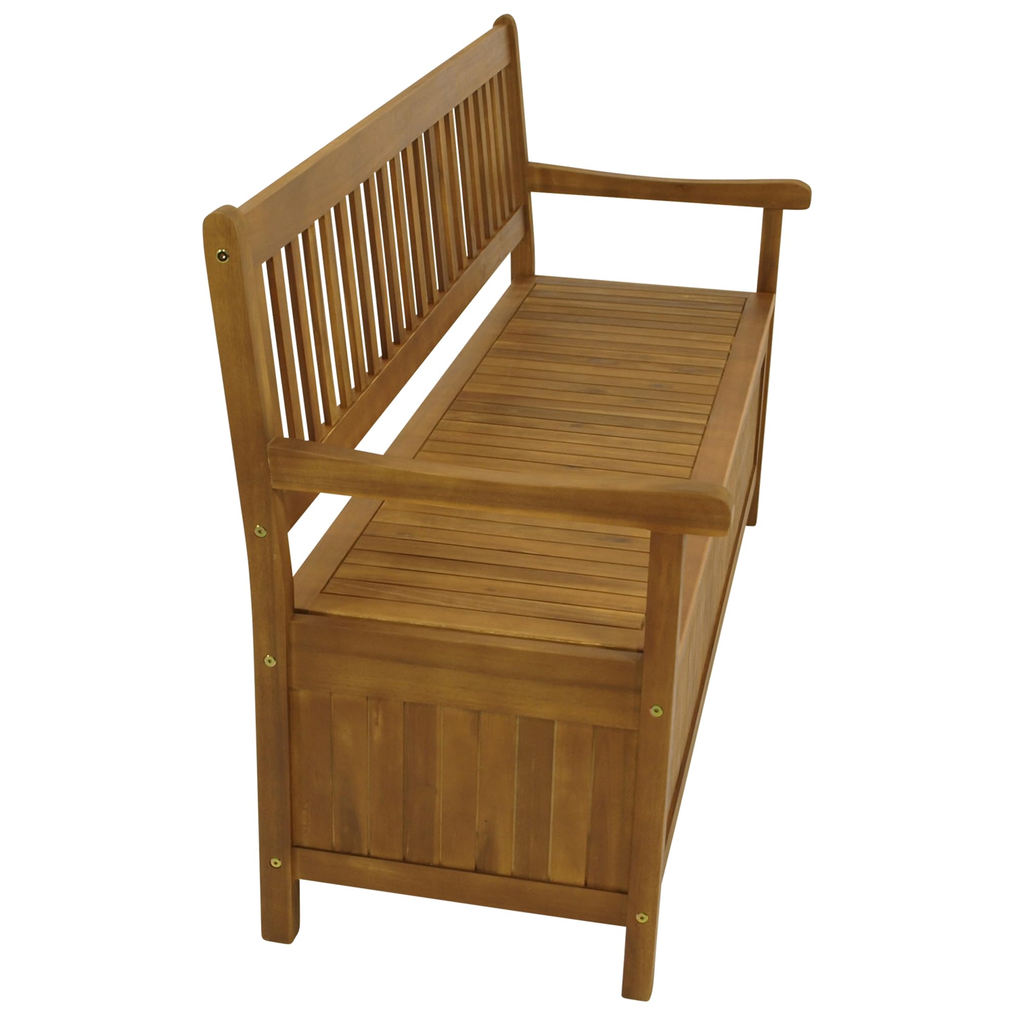 DEGAMO Gartenbank Truhenbank Benita 3-sitzer 150cm, Akazienholz braun geölt, Outdoor