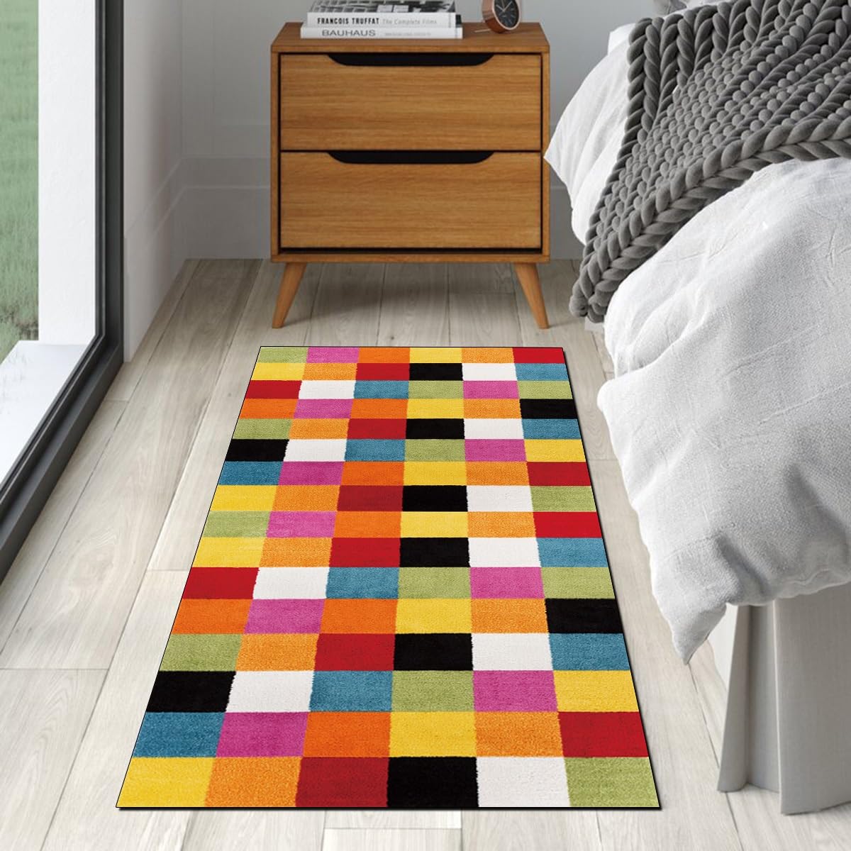 Ymural Tapijtloper antislip, wasbaar, grijs, 70 x 100 cm, moderne Ymural Tapijtloper antislip, wasbaar, grijs, 70 x 100 cm, moderne