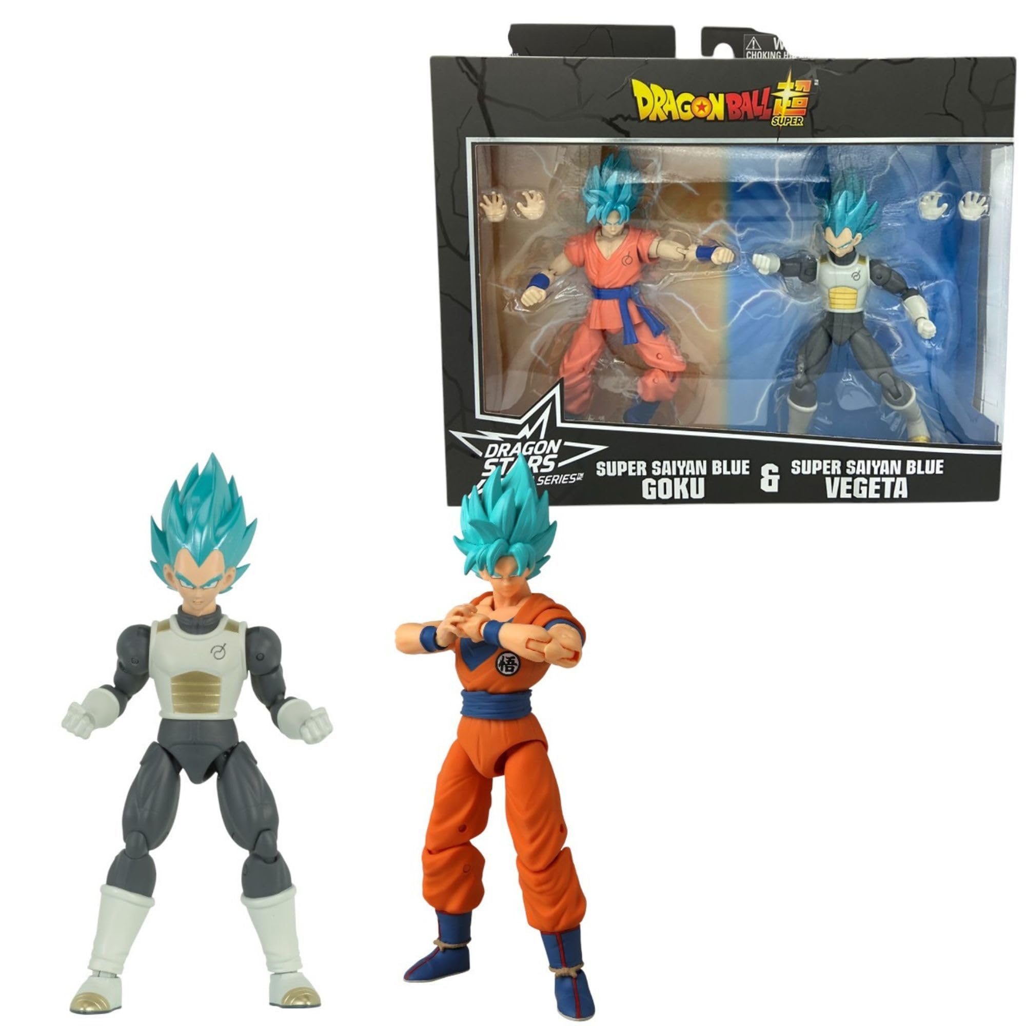 Dragon Ball Dragon Stars Battle Pack | Goku vs Vegeta Action Figures | 2 x 12cm Articulated Dragon Ball Figures | Bandai Dragon Stars Action Figures Anime Gifts and Merch