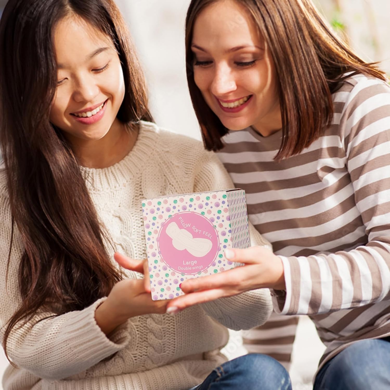 PurComfy Almohadillas para adolescentes con alas para adolescentes, toallas sanitarias de algodón orgánico para adolescentes de 9 a 14 años, tamaño largo durante la noche, 90 unidades
