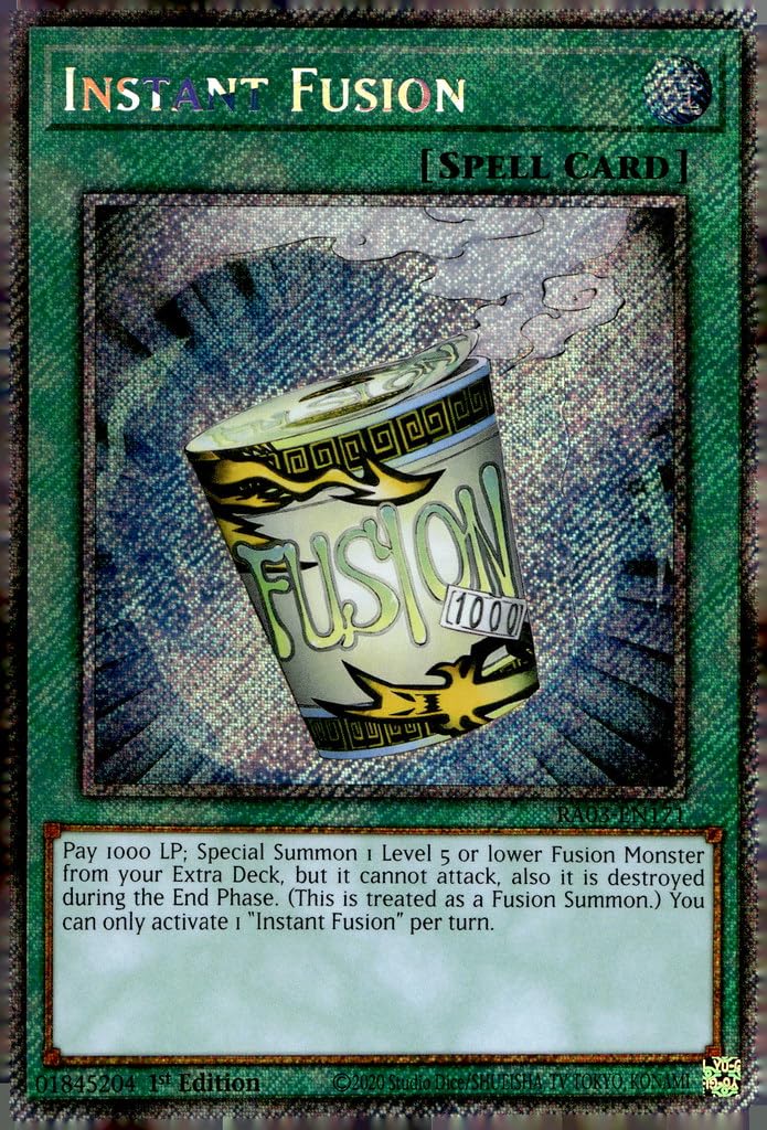 Instant Fusion (Platinum Secret Rare) - RA03-EN171 - Platinum Secret Rare - 1st Edition