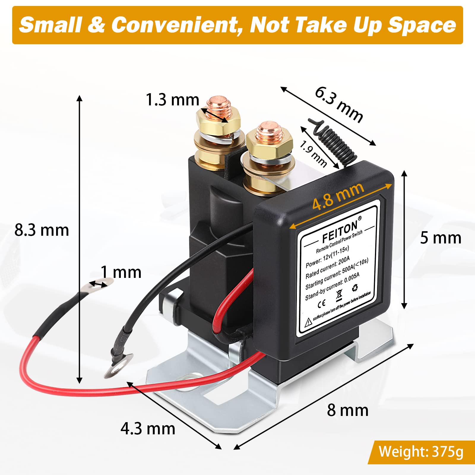 Snapklik.com : 500A Starting 200A Rated High Current Battery Disconnect ...